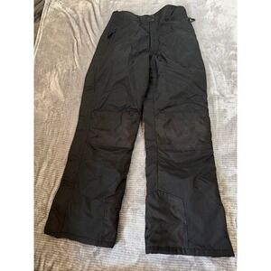 Slalom Black Insulated Snow‎ Pants M Ski Snowboard Reinforced Knees Mens 30X29.